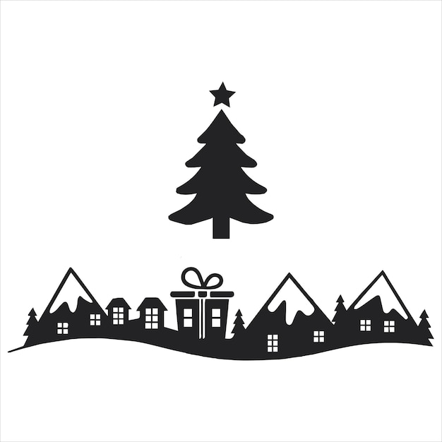 Elementos de Navidad conjuntos de iconos diseño ilustraciones vectoriales trazo editable