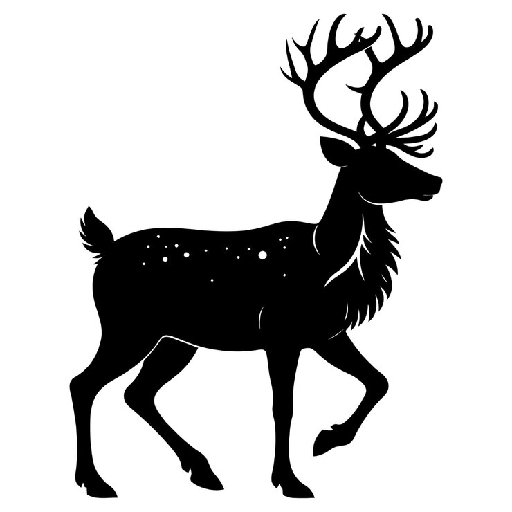 Elementos de Navidad e Invierno Colección Vector Silueta