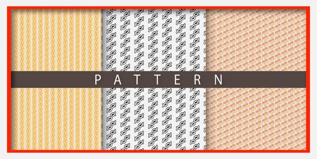 Elementos de patrón simple de nuevo patrón colorido conjunto de patrones geométricos mínimos Vector Premium