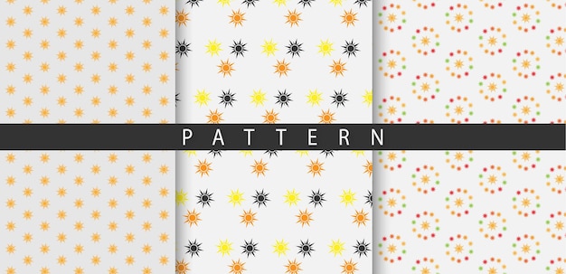 Elementos de patrón simple de nuevo patrón colorido conjunto de patrones geométricos mínimos Vector Premium