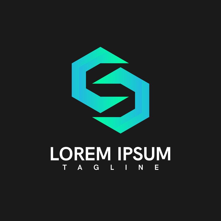 Elementos de plantilla de diseño de icono de aplicación de logotipo de letra S abstracto