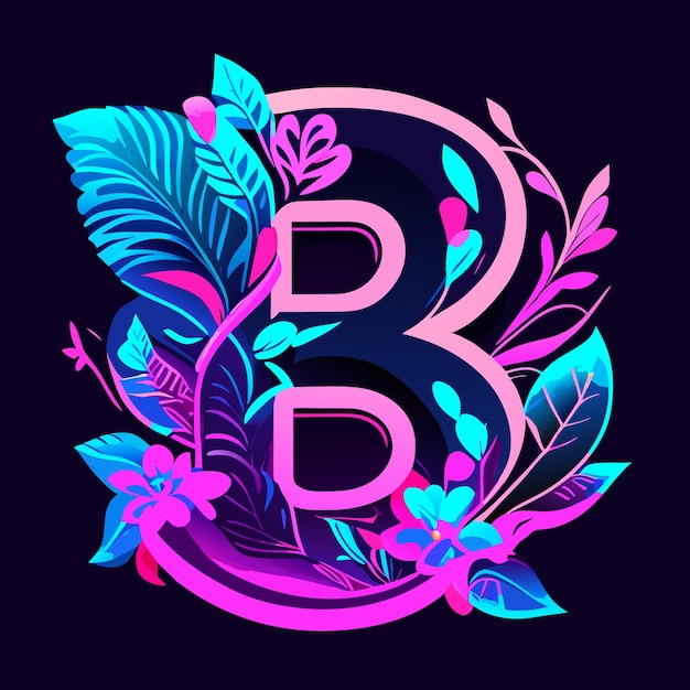 Vector elementos de plantilla de diseño de icono de letra b logo
