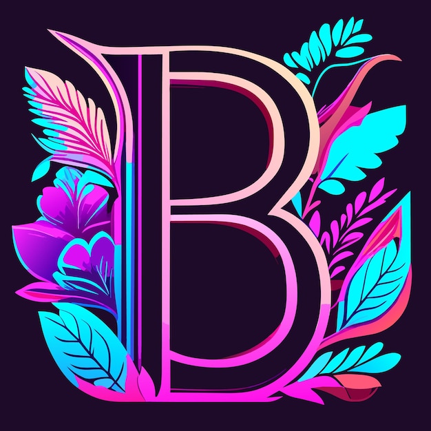 Vector elementos de plantilla de diseño de icono de letra b logo