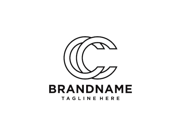 elementos de plantilla de diseño de icono de letra C logo