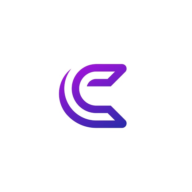 elementos de plantilla de diseño de icono de letra C logo