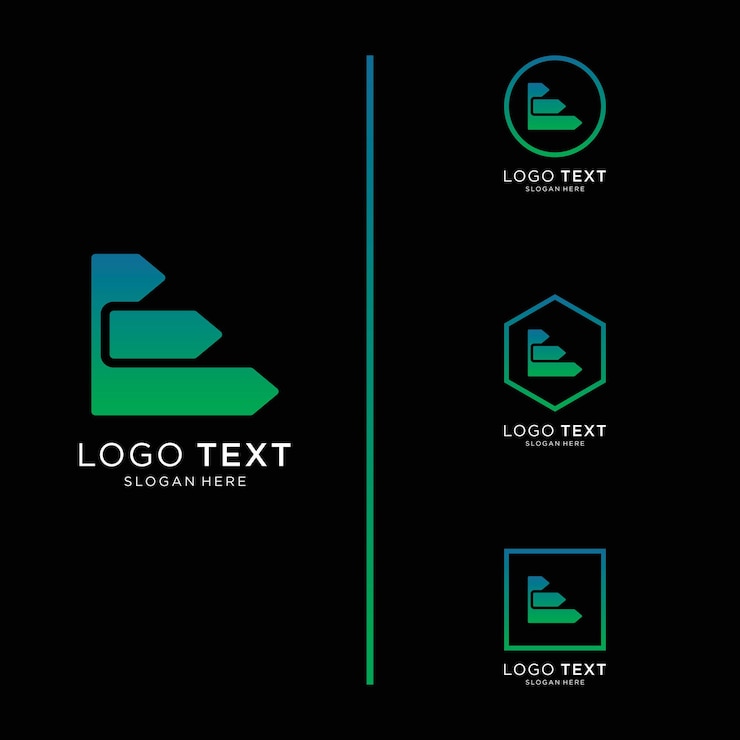 Vector elementos de plantilla de diseño de icono de letra e de logo