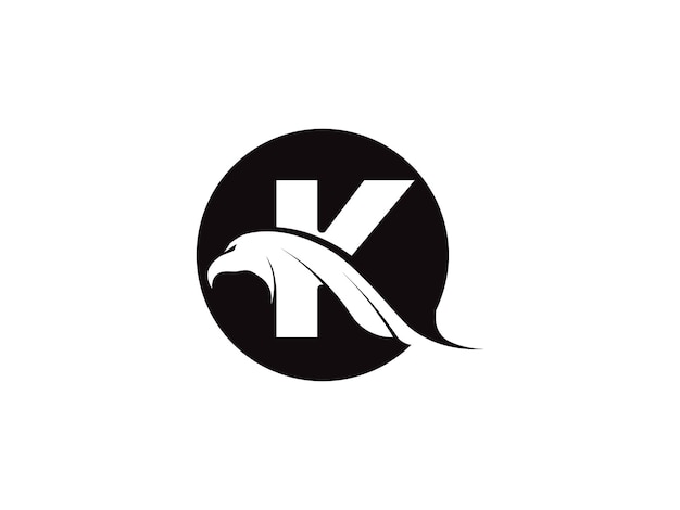 Elementos de plantilla de diseño de icono de letra K logo