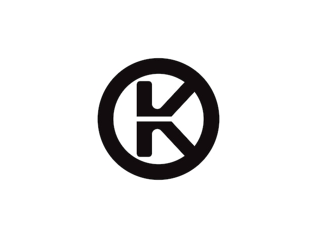 Vector elementos de plantilla de diseño de icono de letra k logo