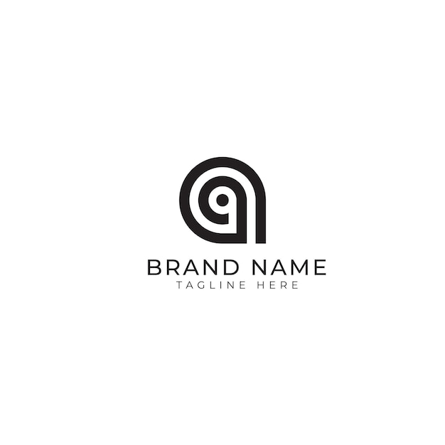 Elementos de plantilla de diseño de icono de letra A logo