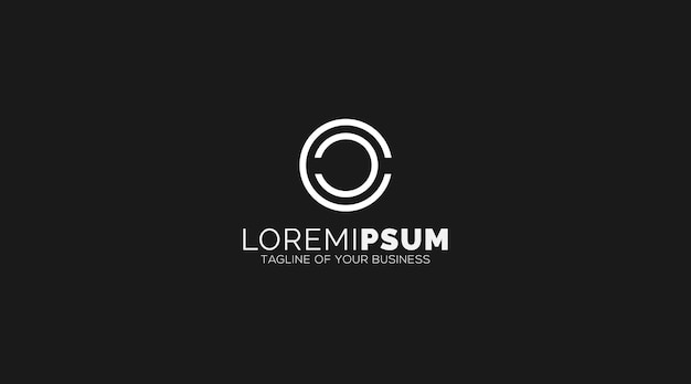 Elementos de plantilla de diseño de icono de letra O logo