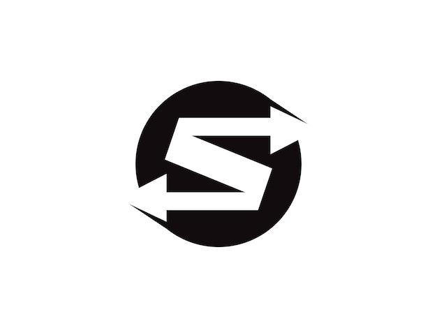 Elementos de plantilla de diseño de icono de letra S logo
