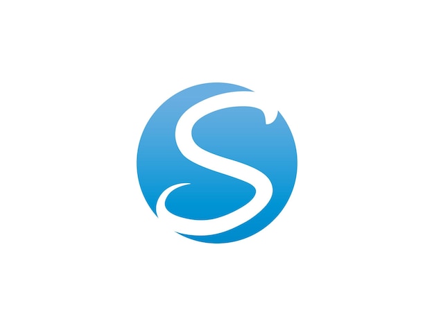 Elementos de plantilla de diseño de icono de letra S logo