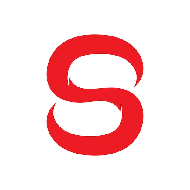 Elementos de plantilla de diseño de icono de letra S logo