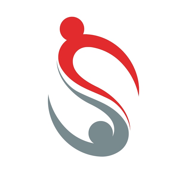 Elementos de plantilla de diseño de icono de letra S logo