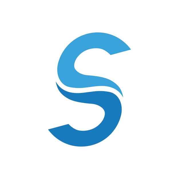 Elementos de plantilla de diseño de icono de letra S logo