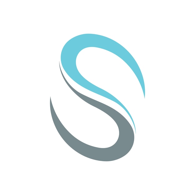 Elementos de plantilla de diseño de icono de letra S logo