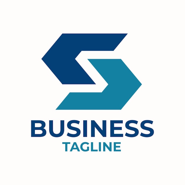 Elementos de plantilla de diseño de icono de letra S logo