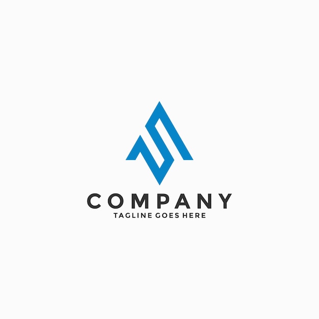 Elementos de plantilla de diseño de icono de letra S logo