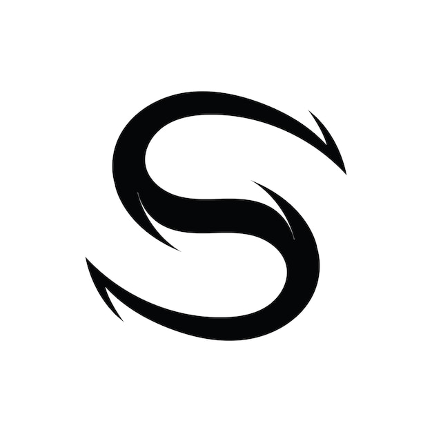 Elementos de plantilla de diseño de icono de letra S logo