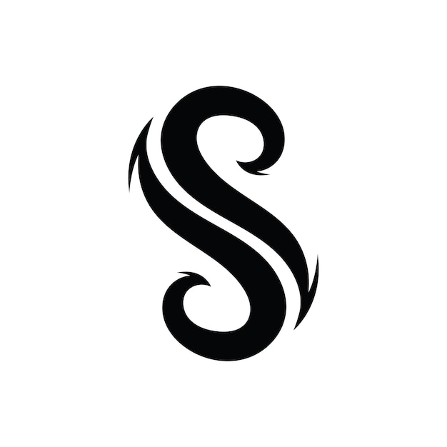 Elementos de plantilla de diseño de icono de letra S logo