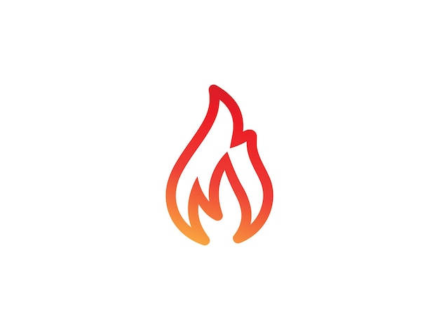 Elementos de plantilla de diseño de icono de logotipo de fuego Iconos de vector de llama de fuego