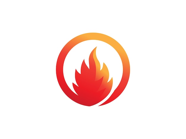 Elementos de plantilla de diseño de icono de logotipo de fuego Iconos de vector de llama de fuego