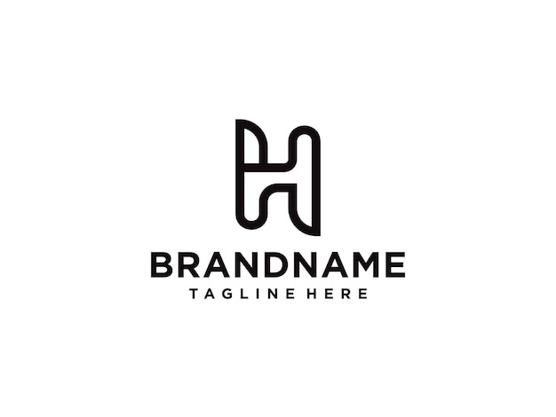 Elementos de plantilla de diseño de icono de logotipo de letra H