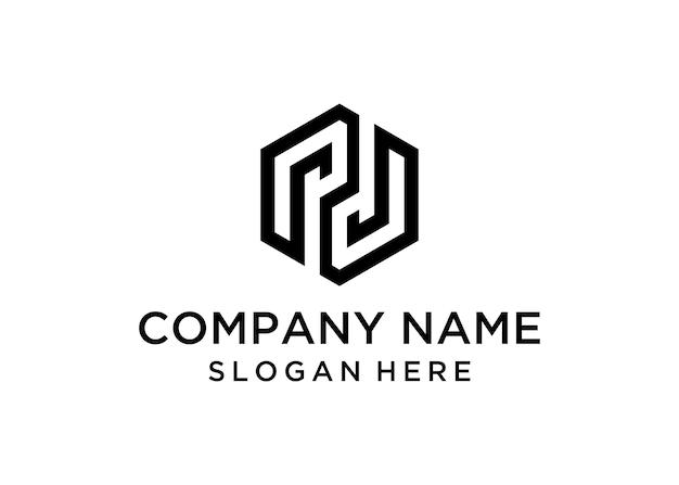 Elementos de plantilla de diseño de icono de logotipo de letra H