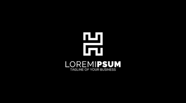 Elementos de plantilla de diseño de icono de logotipo de letra H