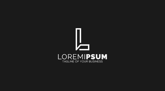Elementos de plantilla de diseño de icono de logotipo de letra L