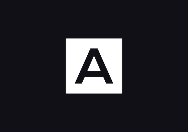 Los elementos de la plantilla de diseño del icono del logotipo de la letra A La letra inicial del logotipo A