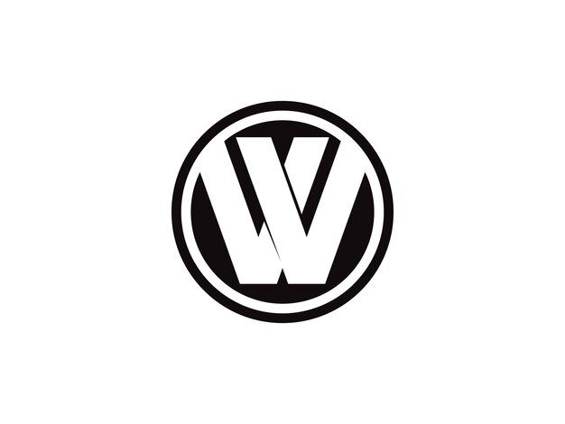Elementos de plantilla de diseño de icono de logotipo de letra W inspiración de diseño de logotipo