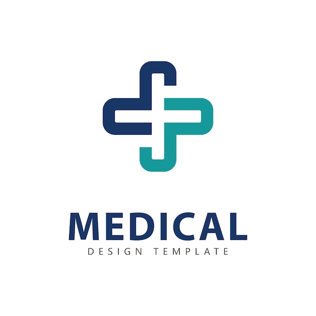 Elementos de la plantilla de diseño del icono médico