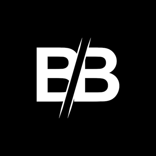 Elementos de plantilla de diseño de logotipo de letra BB Logotipo de vector de letra BB