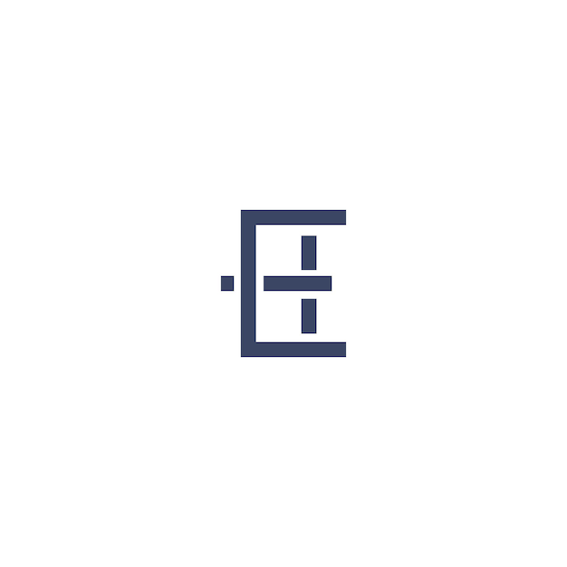 Elementos de plantilla de diseño del logotipo de la letra EH Logotipo de letra de alfabeto digital abstracto moderno