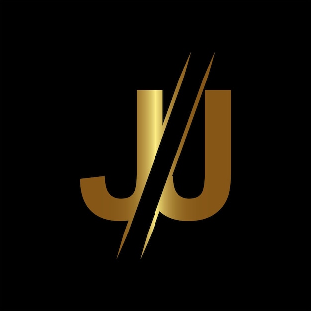 Elementos de plantilla de diseño de logotipo de letra JJ Logotipo de vector de letra JJ