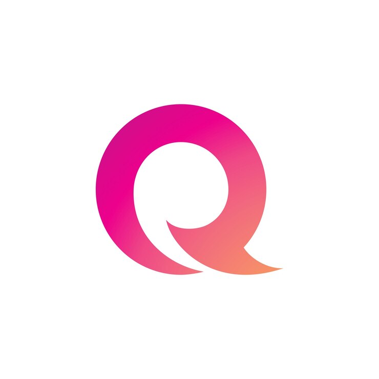 Vector elementos de la plantilla de diseño del logotipo de la letra q