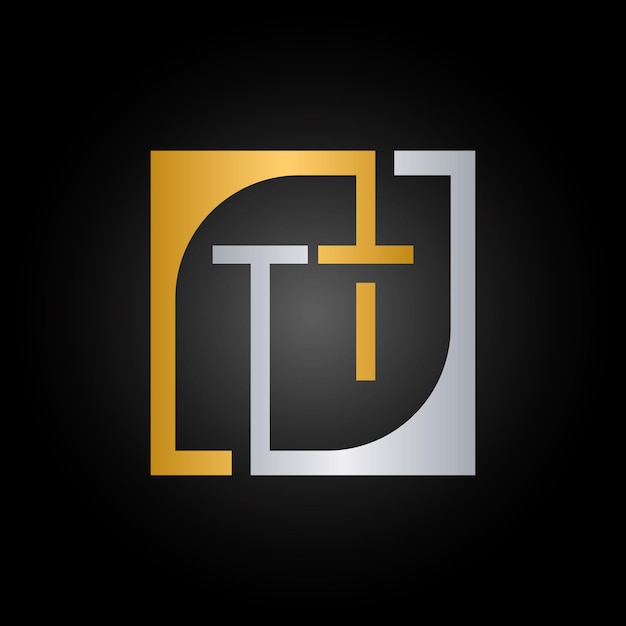 Vector elementos de plantilla de diseño de logotipo de letra tt