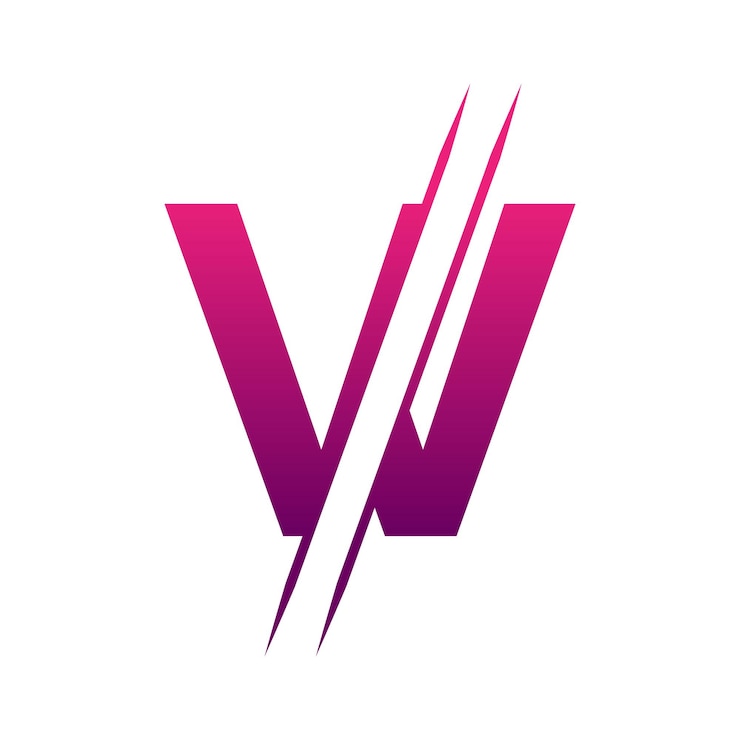 Vector elementos de plantilla de diseño de logotipo de letra vv logotipo de vector de letra vv
