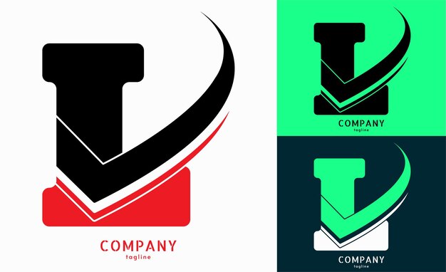 Elementos de plantilla de diseño vectorial del logotipo de la letra L