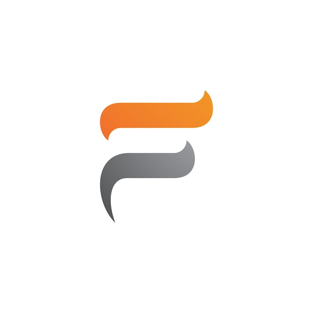 Elementos de plantilla de vector de logotipo de letra F