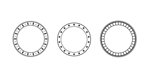 Vector elementos repetidos alrededor de la circunferencia