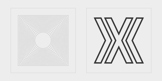 Elementos retro futuristas para el diseño Gran conjunto de objetos retro para el diseño Iconos planos minimalistas