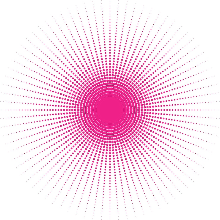 Vector elementos vectoriales de diseño de medios tonos aislados en fondo transparente
