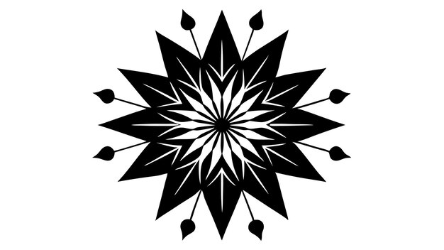 Elementos vectoriales de siluetas florales elegantes para proyectos de diseño