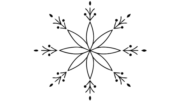 Elementos vectoriales de siluetas florales elegantes para proyectos de diseño