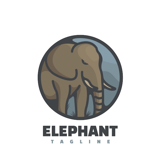 Elephant Mascot logo