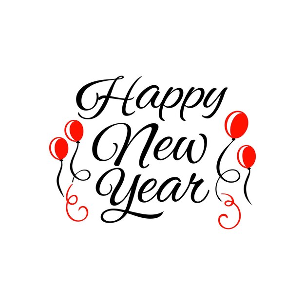 Eleve su carta de Feliz Año Nuevo con una brillante decoración de globos