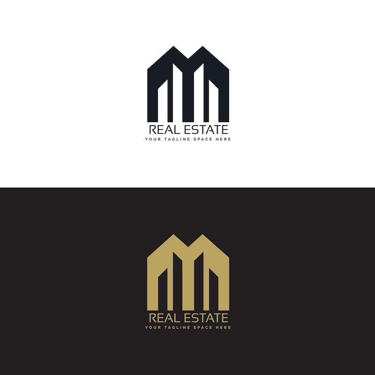 Vector eleve su marca con nuestro logotipo inmobiliario expertamente diseñado