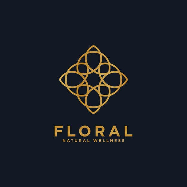 Eleve su marca El poder del logotipo floral geométrico